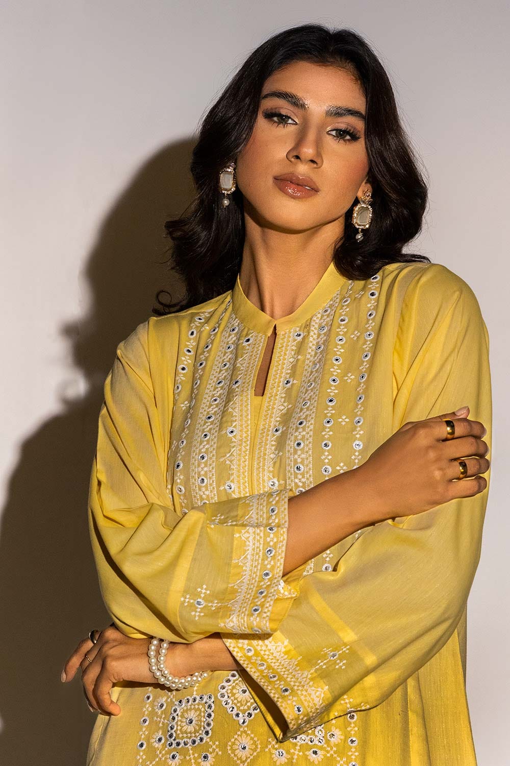 Dobby Embroidered Co-Ord Set