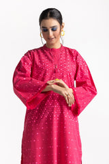 Chambray Block Printed Shirt And Dyed Trouser KST-43021