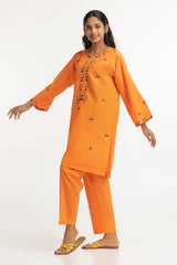Paper Cotton Embroidered Co-Ord Set KST-43025
