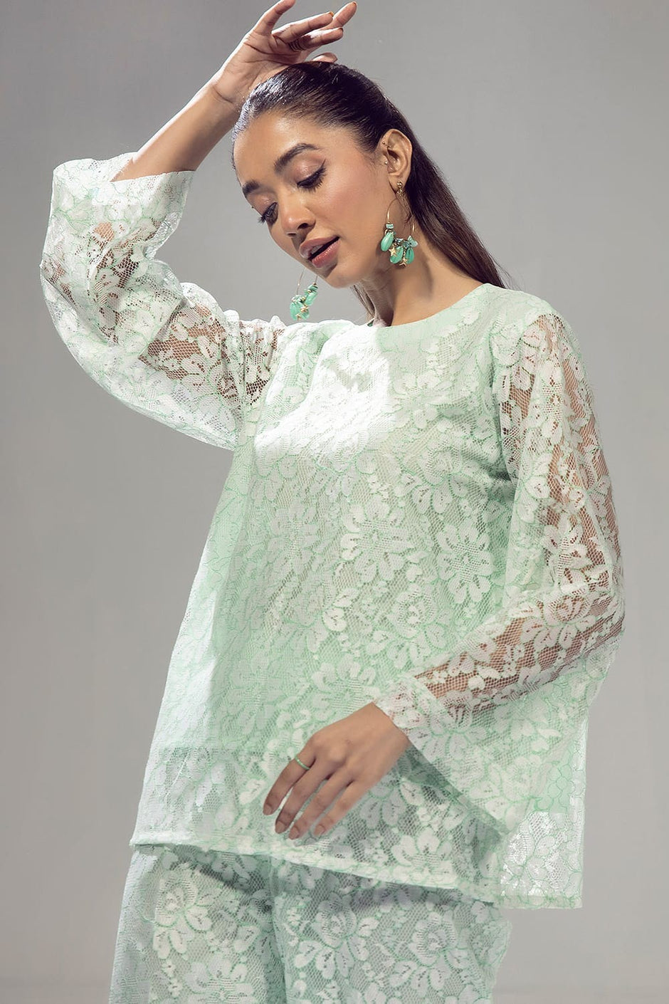 Poly Net Dyed Co-Ord Set