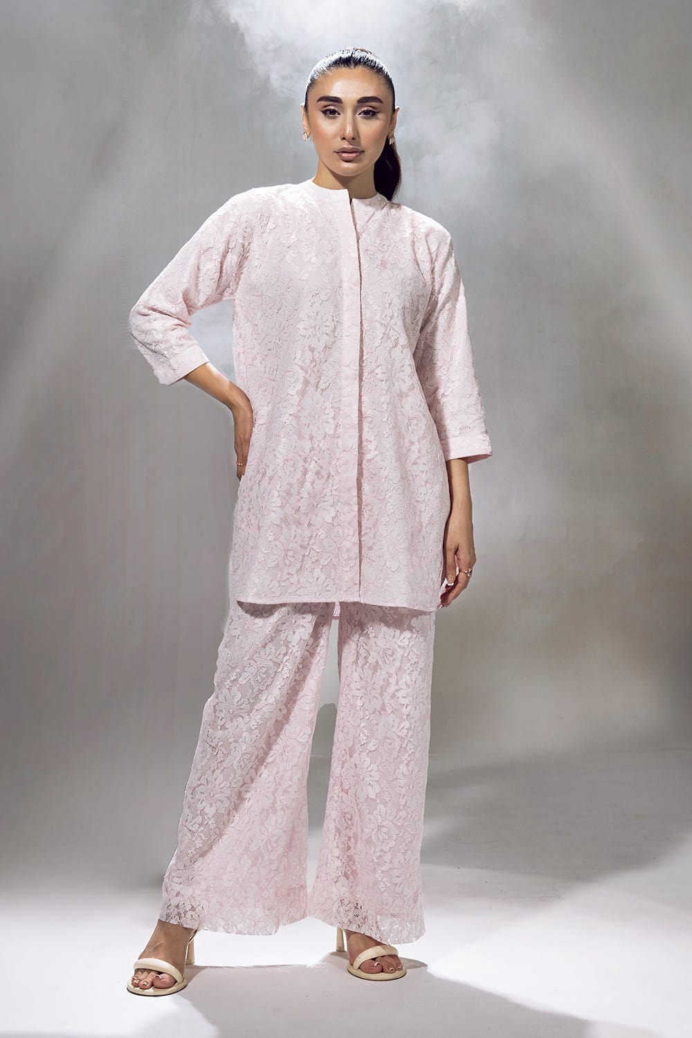 Poly Net Dyed Co-Ord Set KST-43066