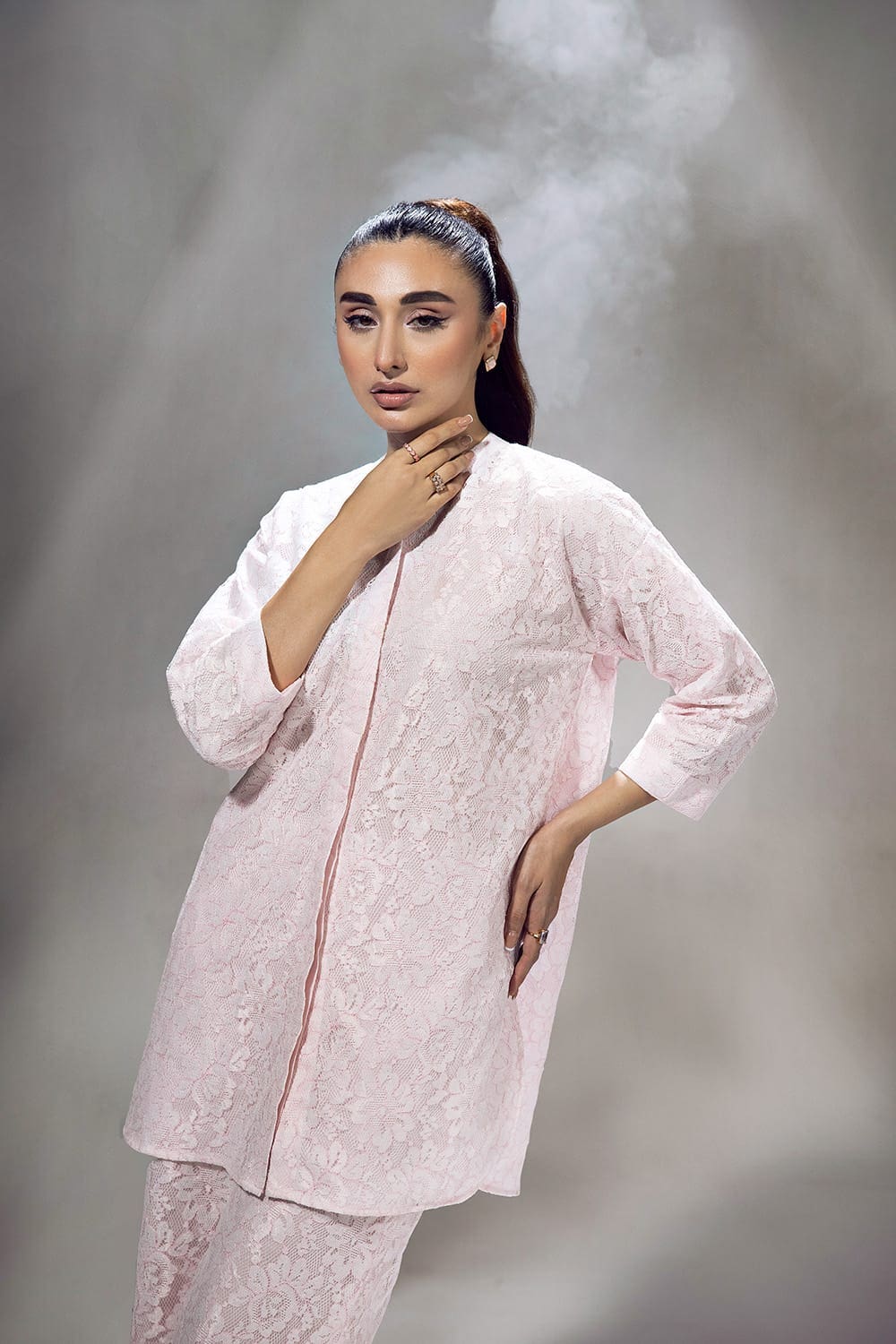 Poly Net Dyed Co-Ord Set KST-43066