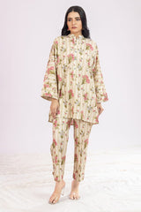 Seersucker Printed Co-Ord Set KST-43067