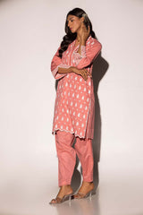 Cambric Embroidered Shirt And Dyed Shalwar KST-43087