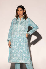 Cambric Embroidered Co-Ord Set KST-43089