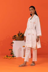 Cambric Embroidered Shirt And Embroidered Trouser KST-43092