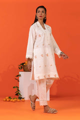 Cambric Embroidered Shirt And Embroidered Trouser KST-43092