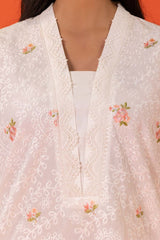 Cambric Embroidered Shirt And Embroidered Trouser KST-43092