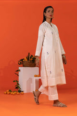 Cambric Embroidered Co-Ord Set KST-43093