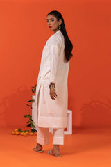 Cambric Embroidered Co-Ord Set KST-43093