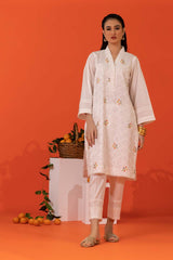 Cambric Embroidered Shirt And Dyed Trouser KST-43094