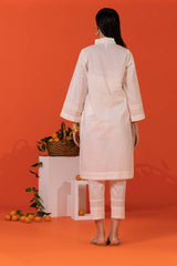 Cambric Embroidered Shirt And Dyed Trouser KST-43094