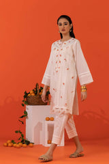 Cambric Embroidered Co-Ord Set KST-43095