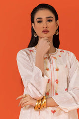 Cambric Embroidered Co-Ord Set KST-43095
