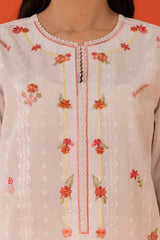 Cambric Embroidered Co-Ord Set KST-43095
