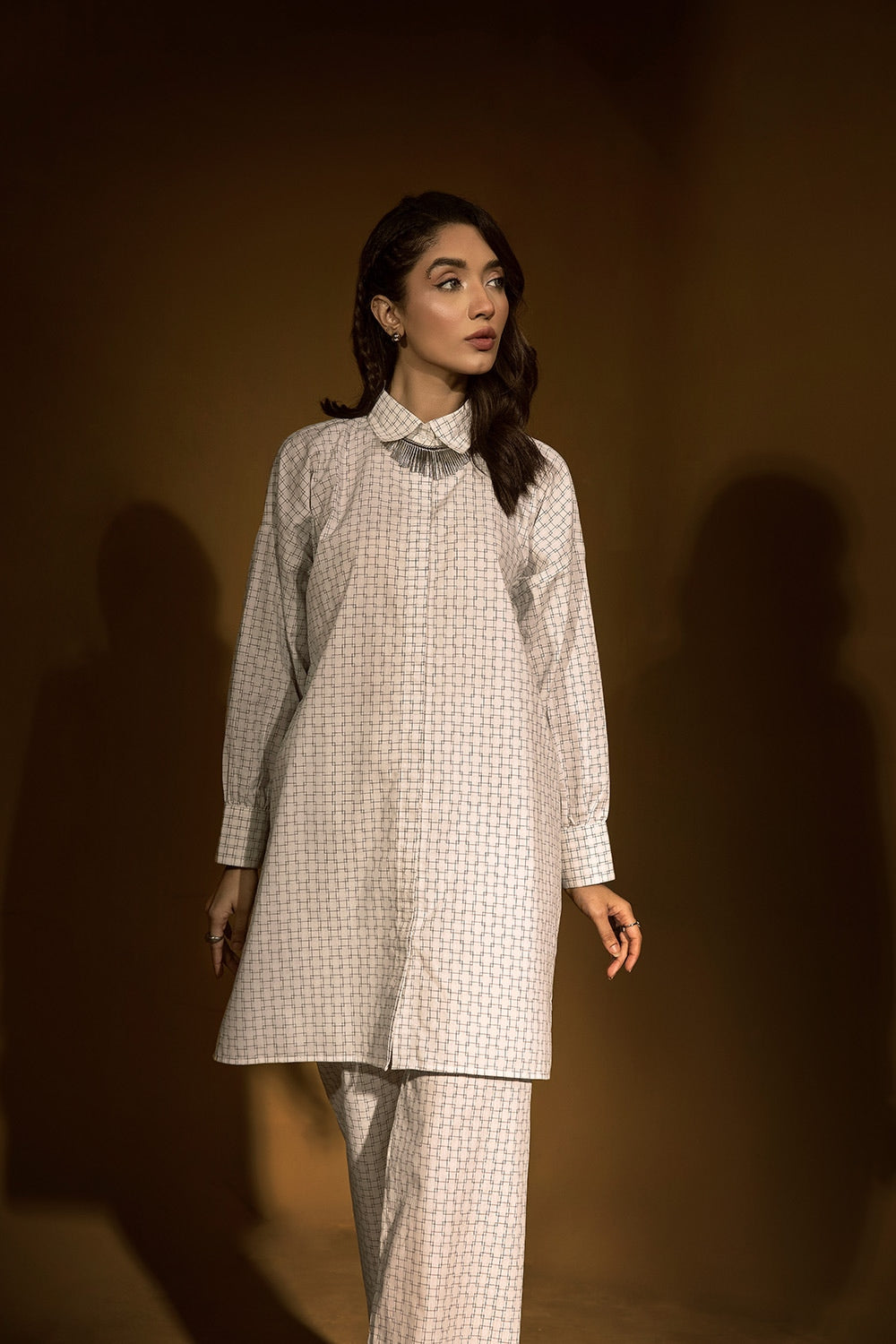 Yarn-dyed Co-Ord Set KST-43110