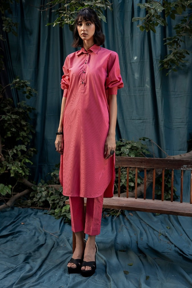 Yarn-dyed Co-Ord Set KST-43120