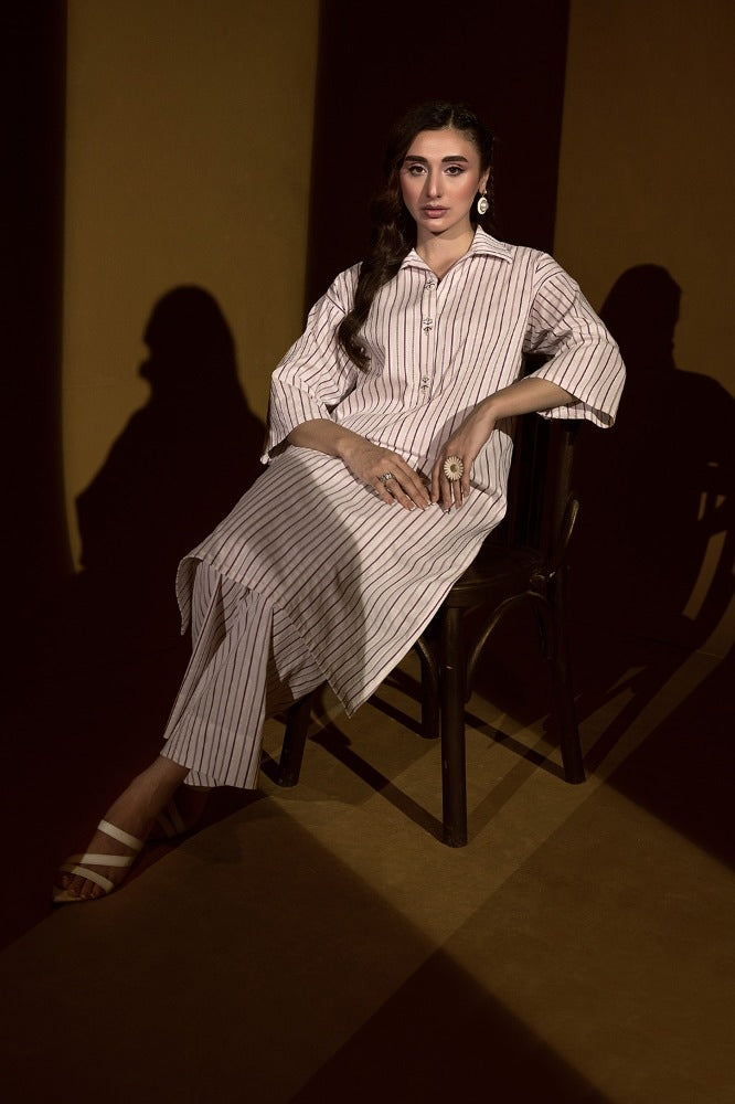 Jacquard Dyed Co-Ord Set KST-43122