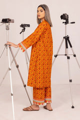 Cambric Printed and Embroidered Co-Ord Set KST-43147