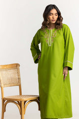 Blended Embroidered Shirt And Dyed Trouser KST-43164
