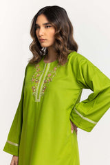 Blended Embroidered Shirt And Dyed Trouser KST-43164