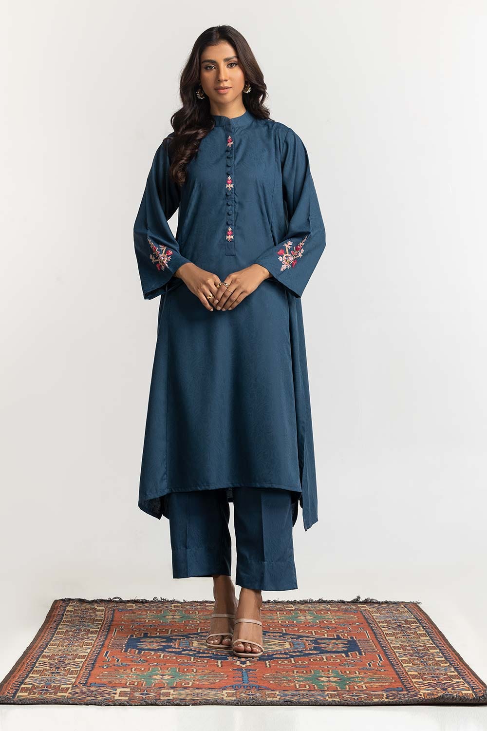 Blended Embroidered Co-Ord Set KST-43166