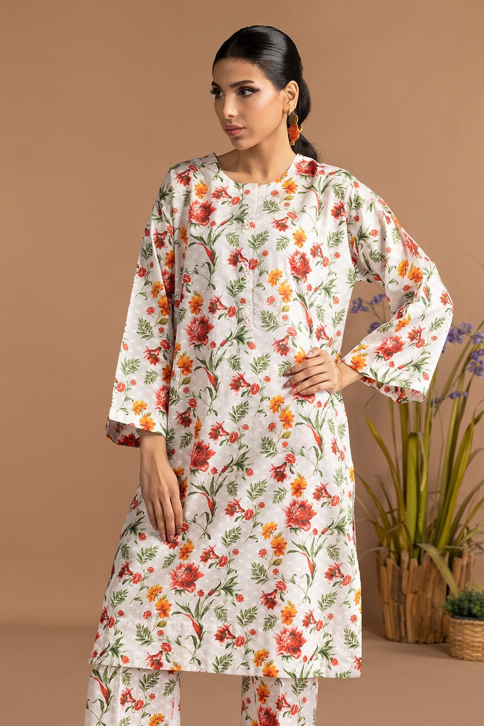 Dobby Printed Co-Ord Set KST-43245