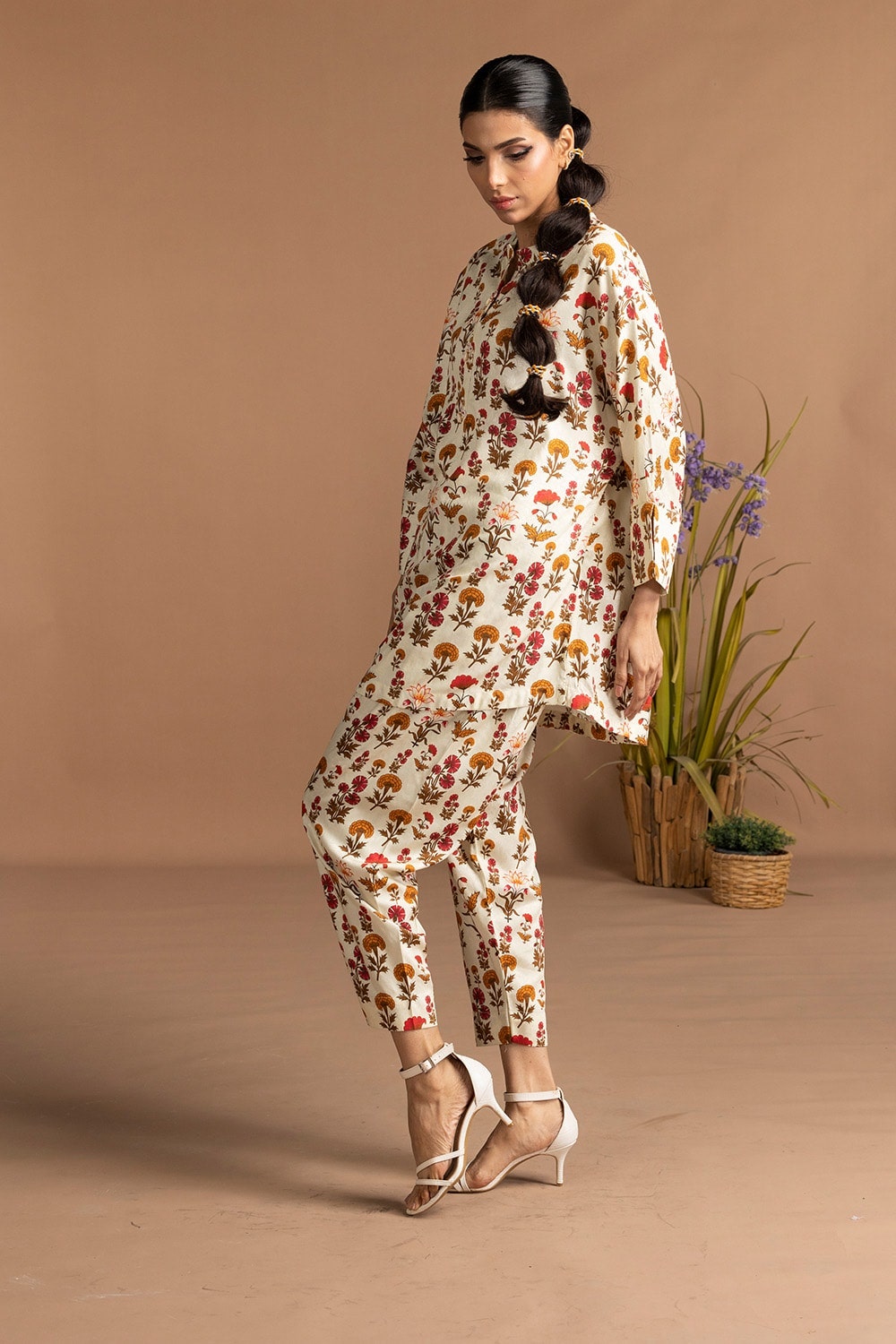Dobby Printed Co-Ord Set KST-43246
