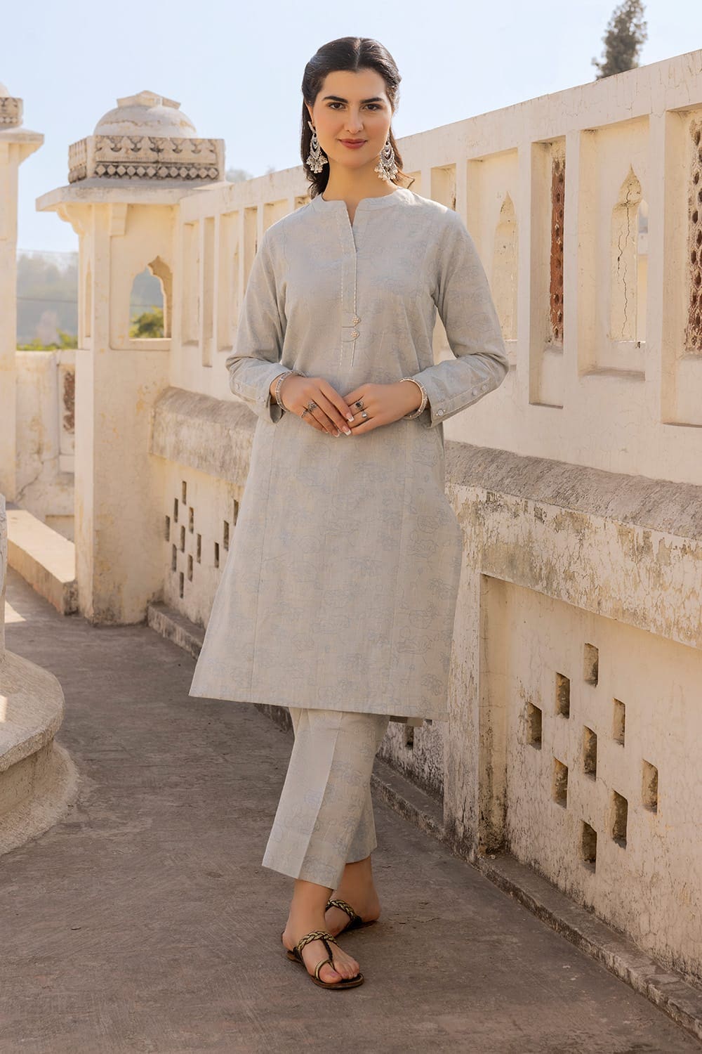 Dobby Dyed Co-Ord Set KST-43250