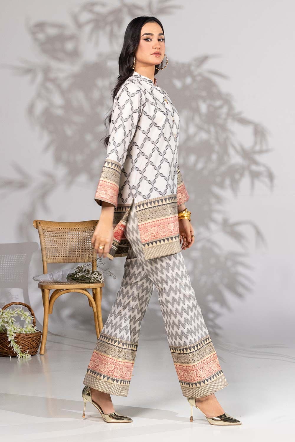 Jacquard Dyed Co-Ord Set KST-43301