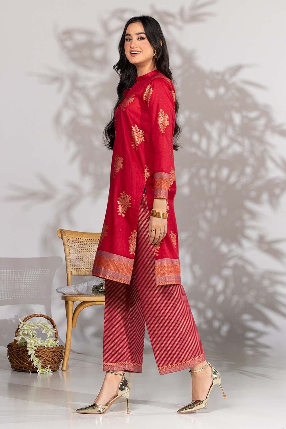 Jacquard Dyed Co-Ord Set KST-43302