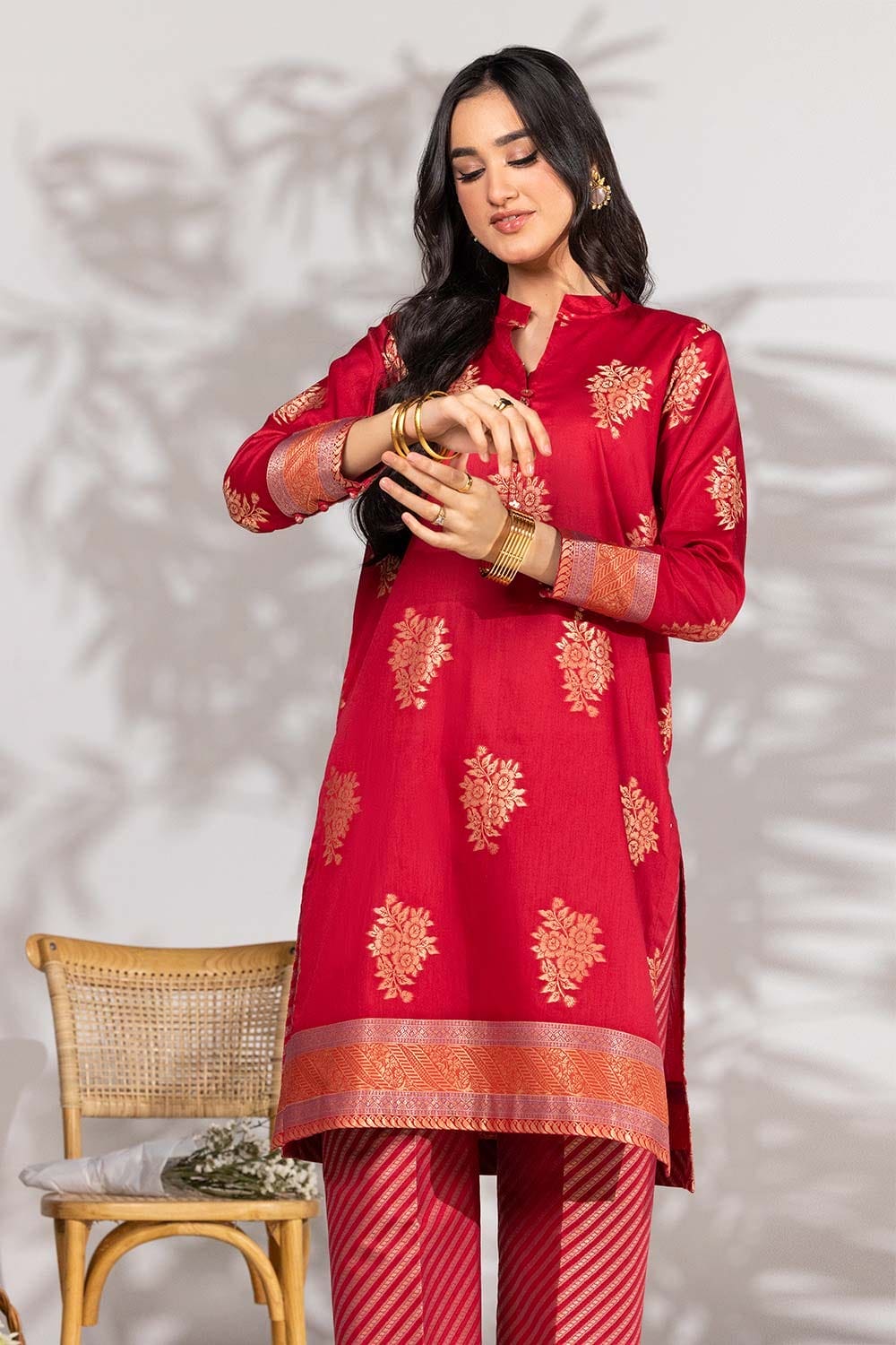 Jacquard Dyed Co-Ord Set KST-43302