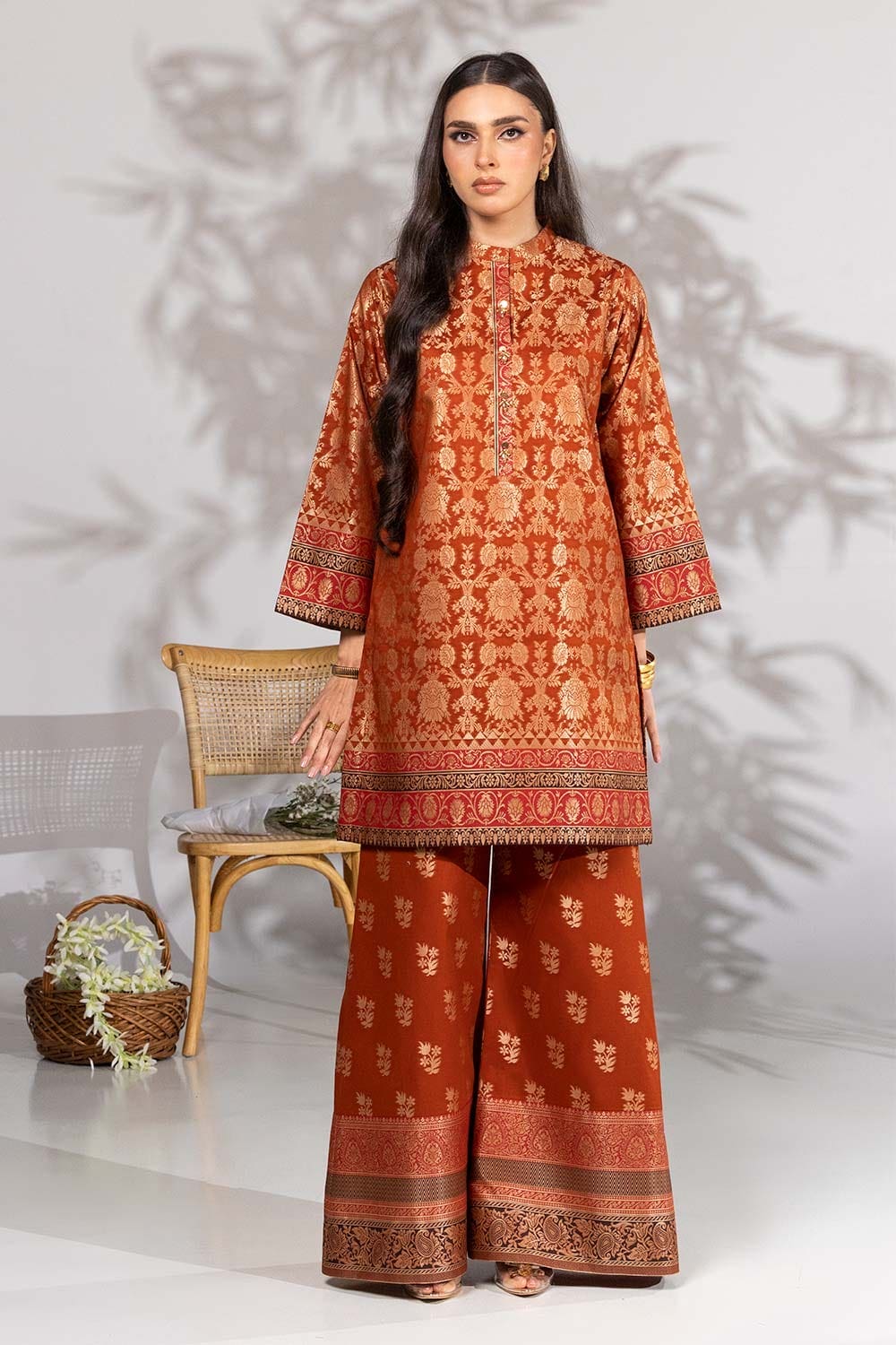 Jacquard Dyed Co-Ord Set KST-43305