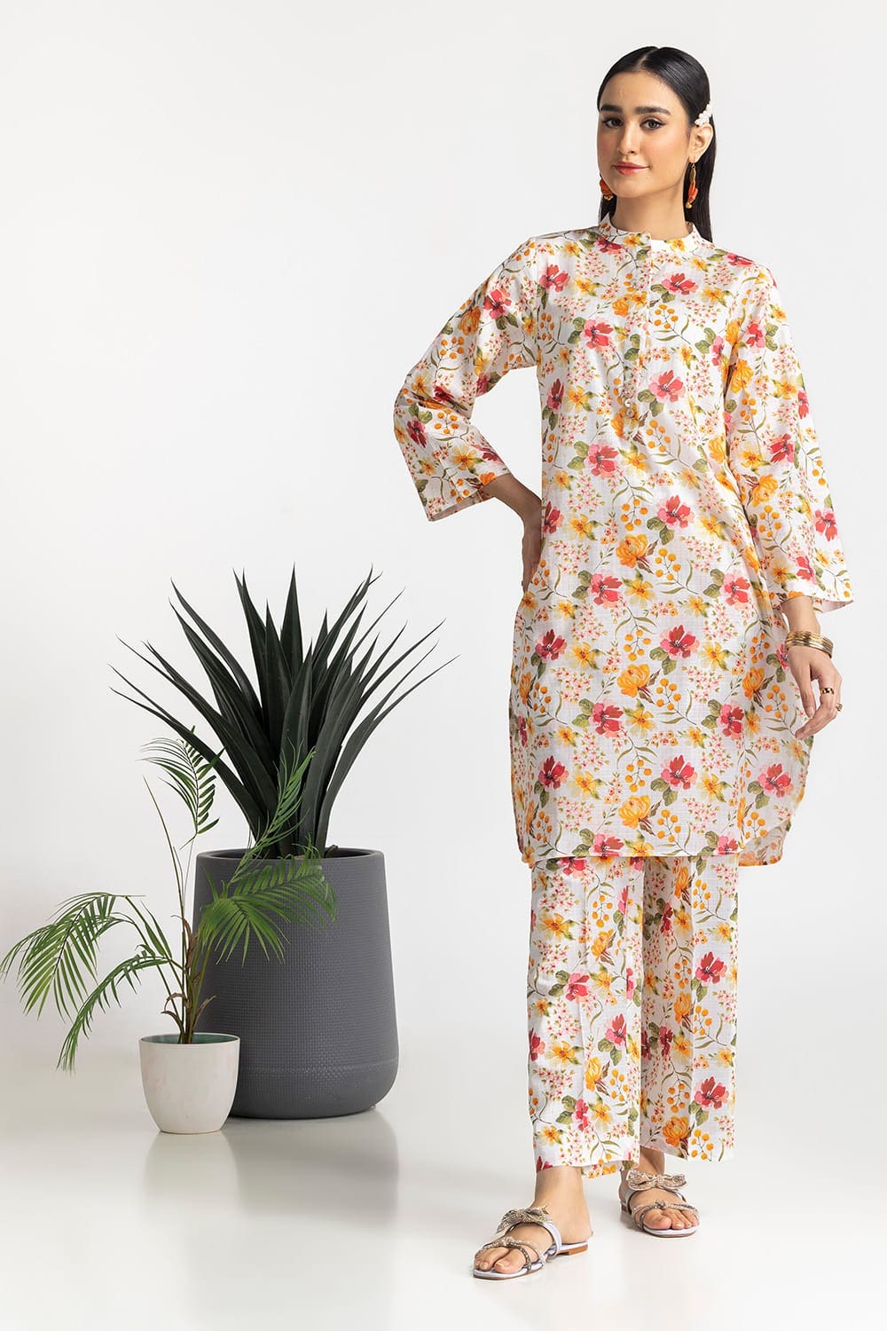 Dobby Printed Co-Ord Set KST-43313