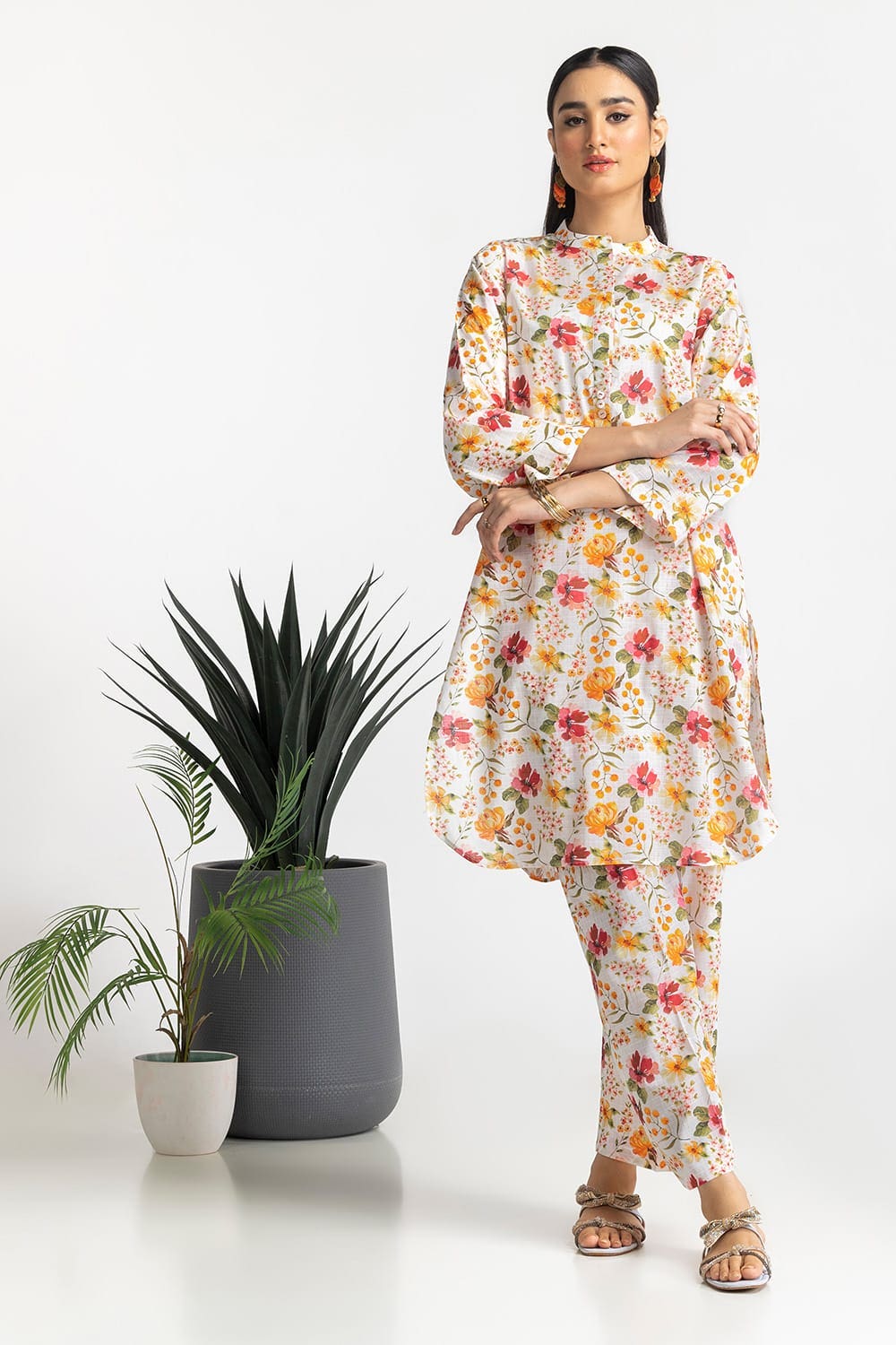 Dobby Printed Co-Ord Set KST-43313