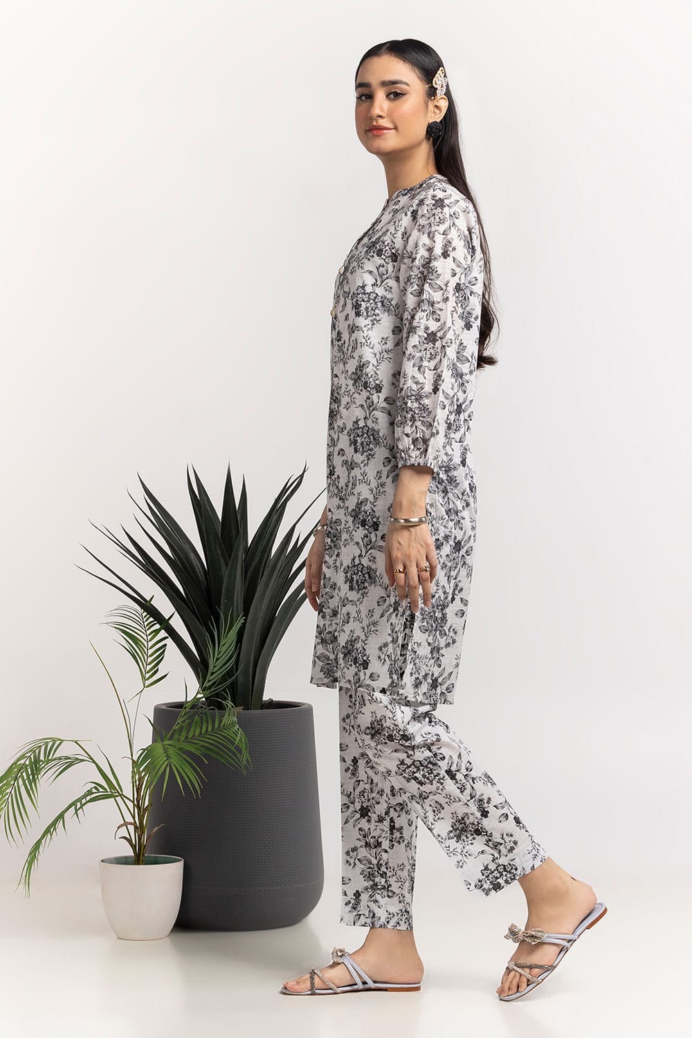Dobby Printed Co-Ord Set KST-43315