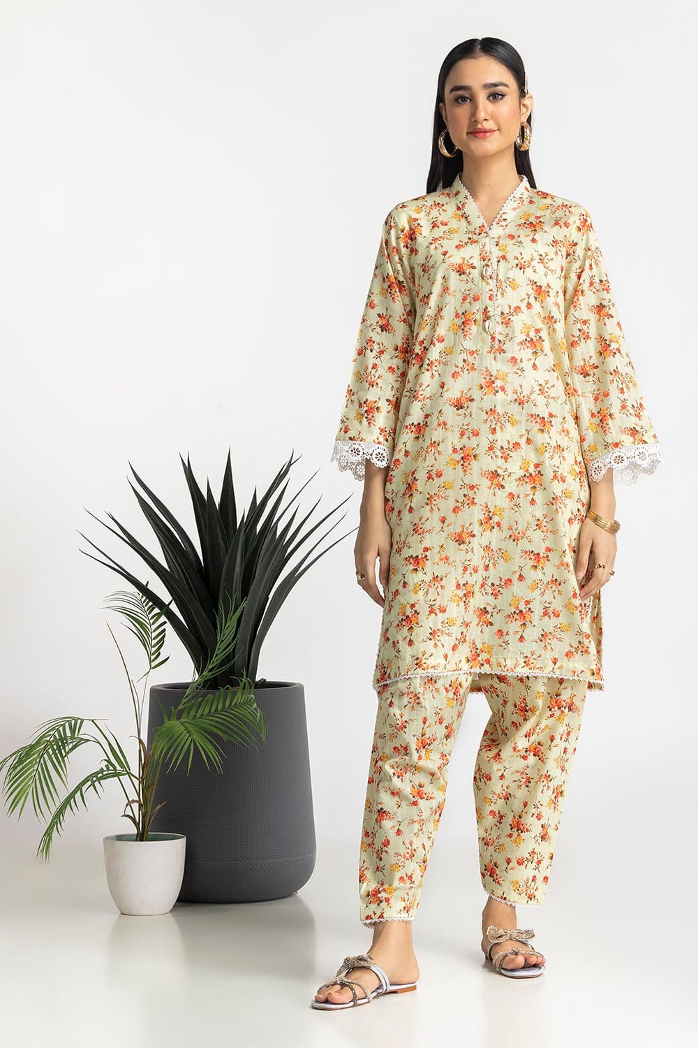 Dobby Printed Co-Ord Set KST-43316