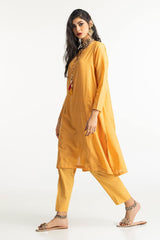 Dobby Dyed Embellished Shirt And Trouser KST-43319