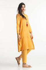 Dobby Dyed Embellished Shirt And Trouser KST-43319