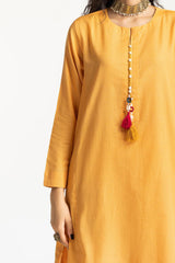 Dobby Dyed Embellished Shirt And Trouser KST-43319