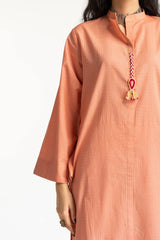 Dobby Dyed Embellished Shirt And Trouser KST-43320