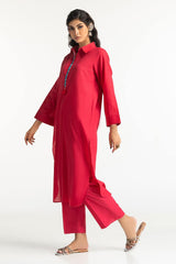 Dobby Dyed Embellished Shirt And Trouser KST-43321