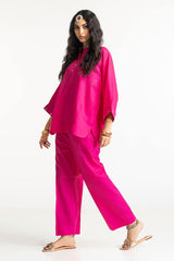 Dobby Dyed Embellished Shirt And Trouser KST-43324