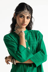 Dobby Dyed Embellished Shirt And Trouser KST-43326
