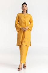 Cotton Slub Embroidered Co-Ord Set KST-43337