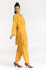 Cotton Slub Embroidered Co-Ord Set KST-43337