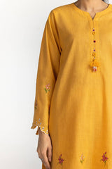Cotton Slub Embroidered Co-Ord Set KST-43337