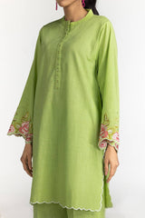 Cotton Slub Embroidered Co-Ord Set KST-43338