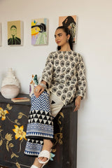 Dobby Block Printed Co-Ord Set KST-43355