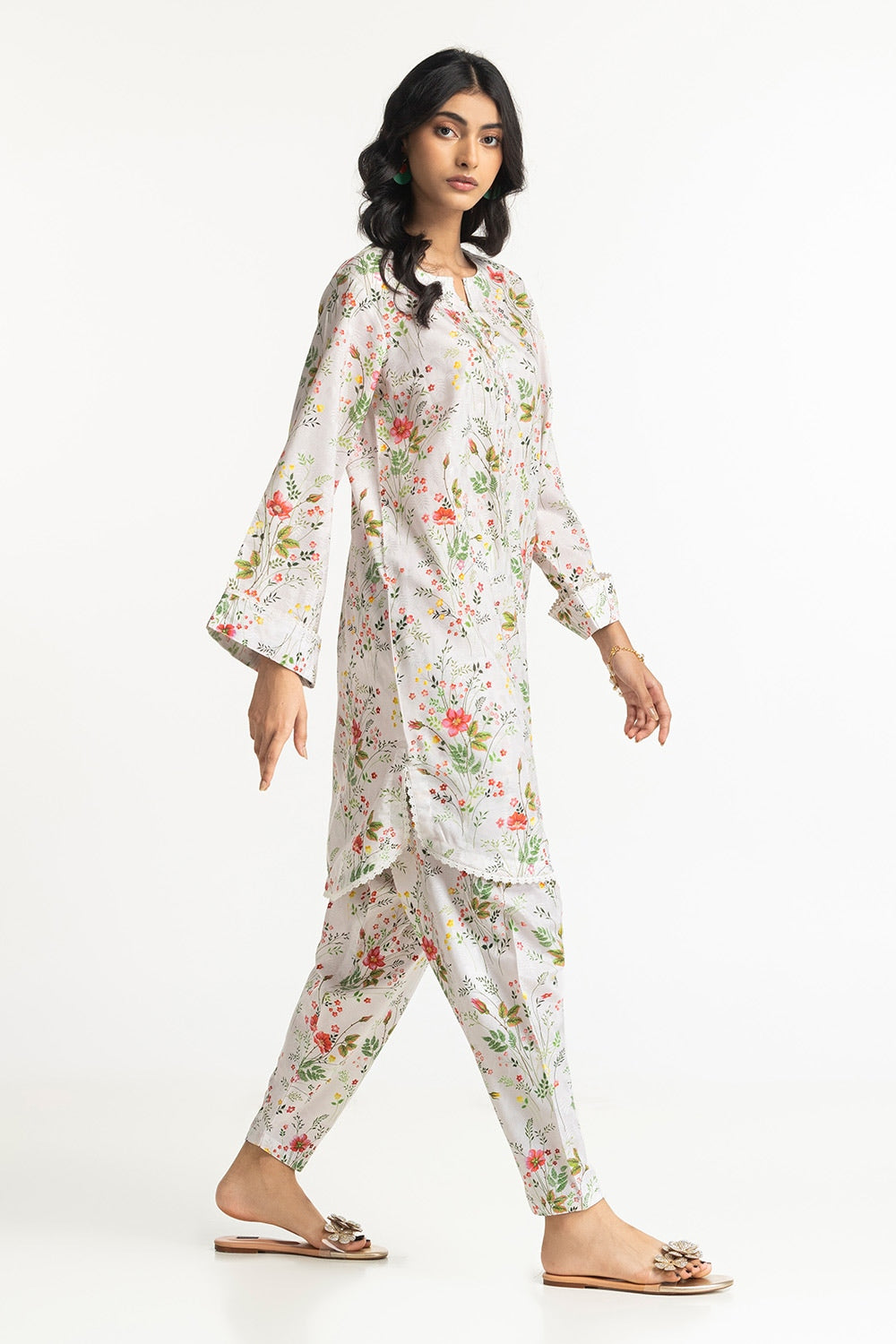 Cotton Viscose Printed Co-Ord Set KST-43360